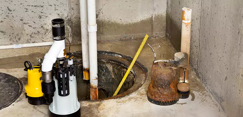 Installing Sump Pump in Finished Basement in Mount Prospect, IL